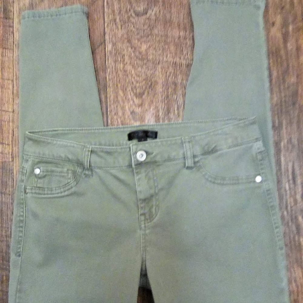 Fire Los Angeles Olive Color Skinny Jeans SZ 5 - Picture 3 of 9
